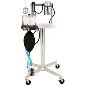 ANESTHESIA MACHINE STAND MODEL W/1 FLOWMETER GAS AND OXYGEN