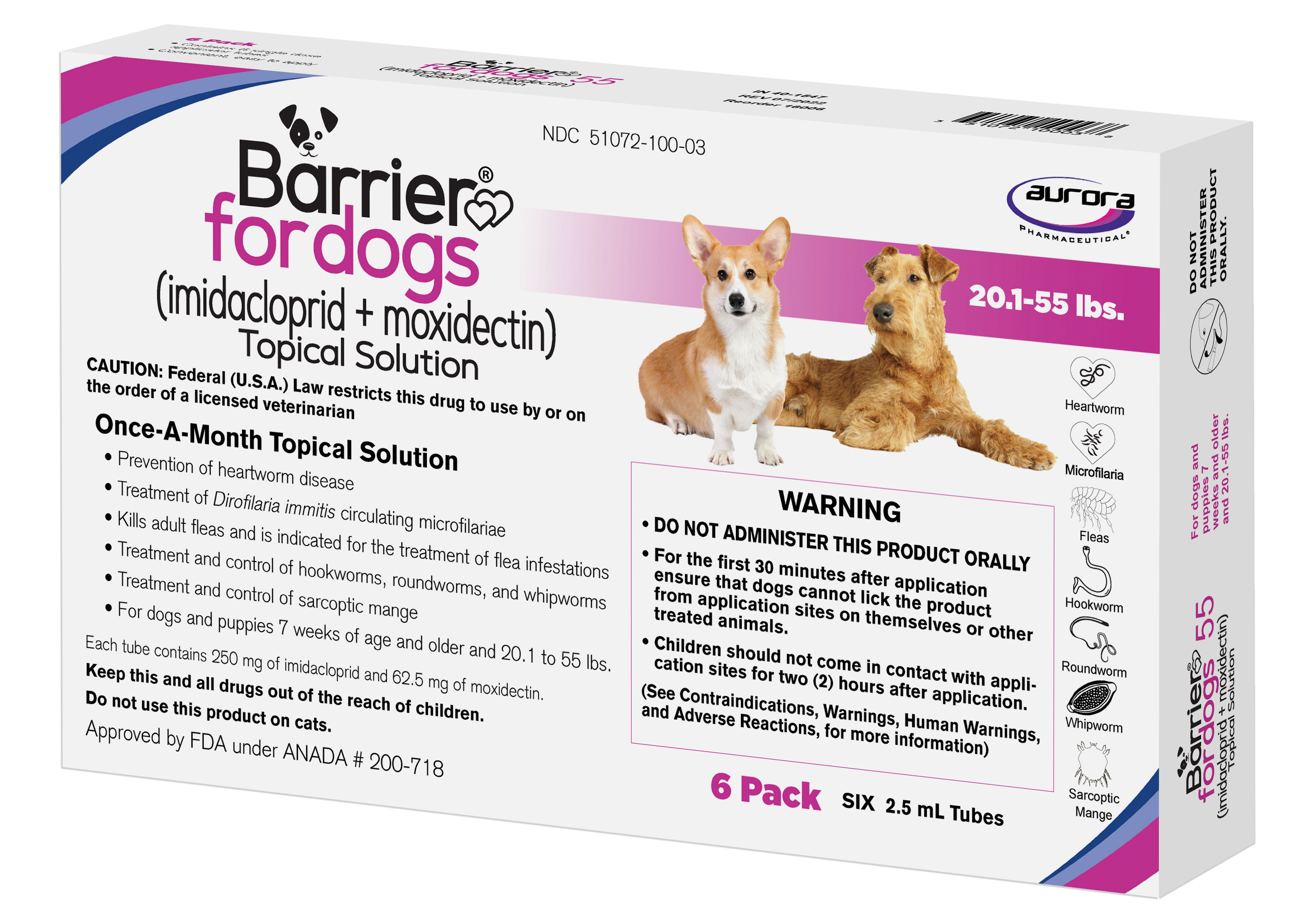 BARRIER FOR DOGS 20.1-55 LBS MEDIUM (GENERIC ADVANTAGE MULTI