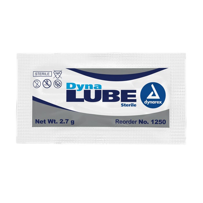 DYNALUBE STERILE LUBE 2.7GR/PACK 144/BX 1250
