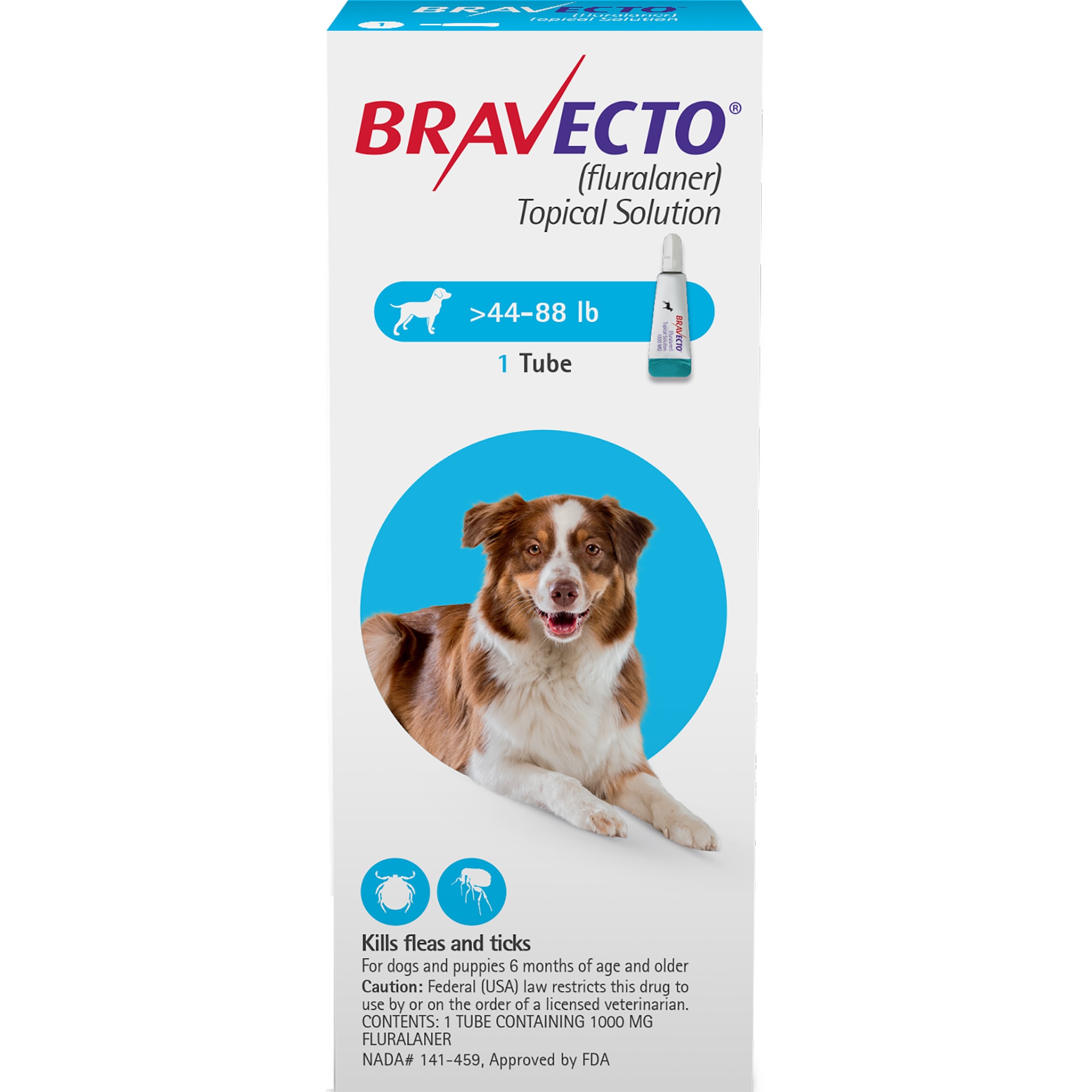 BRAVECTO Topical LARGE 1000MG [44-88LBS]