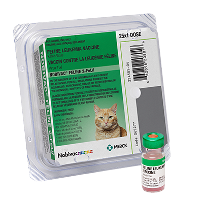 NOBIVAC FELINE 2-FeLV 25/TRAY (FEVAXYN FeLV) *COLD*