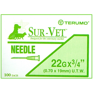 TERUMO NEEDLES 22X3/4 100279