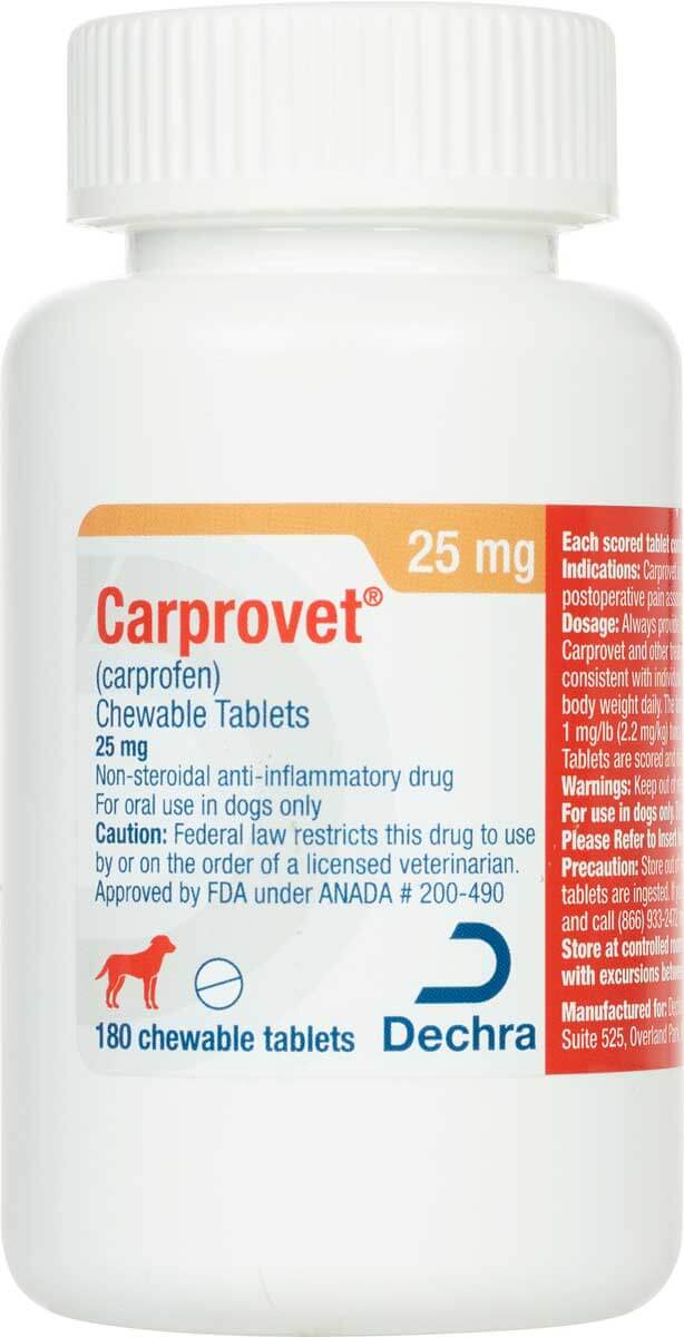 CARPROVET CHEWABLE 25MG X 60CT