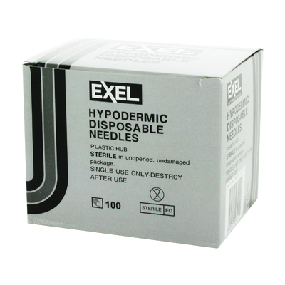 EXEL NEEDLES 22GA X 1 26411